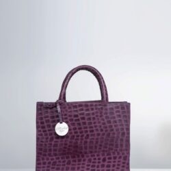 Ella Midi Tote - Burgundy Leather