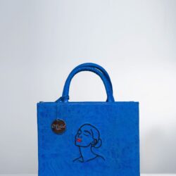 Ella Midi Tote - Cobalt Blue