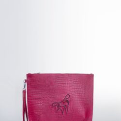 Kayla Leather Pouch – Burgundy