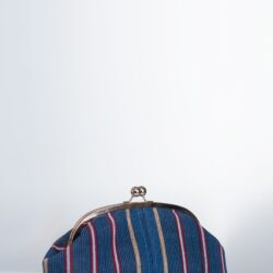 DD14 Aso Oke Clutch – Grey Stripes
