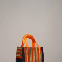 Ella Micro Tote – Aso Oke Leather Bag