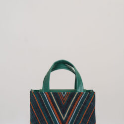 Ella Micro Tote – Aso Oke Leather Bag