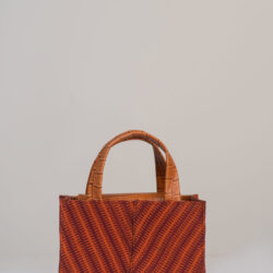 Ella Micro Tote – Aso Oke Leather Bag