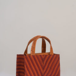 Ella Micro Tote – Aso Oke Leather Bag