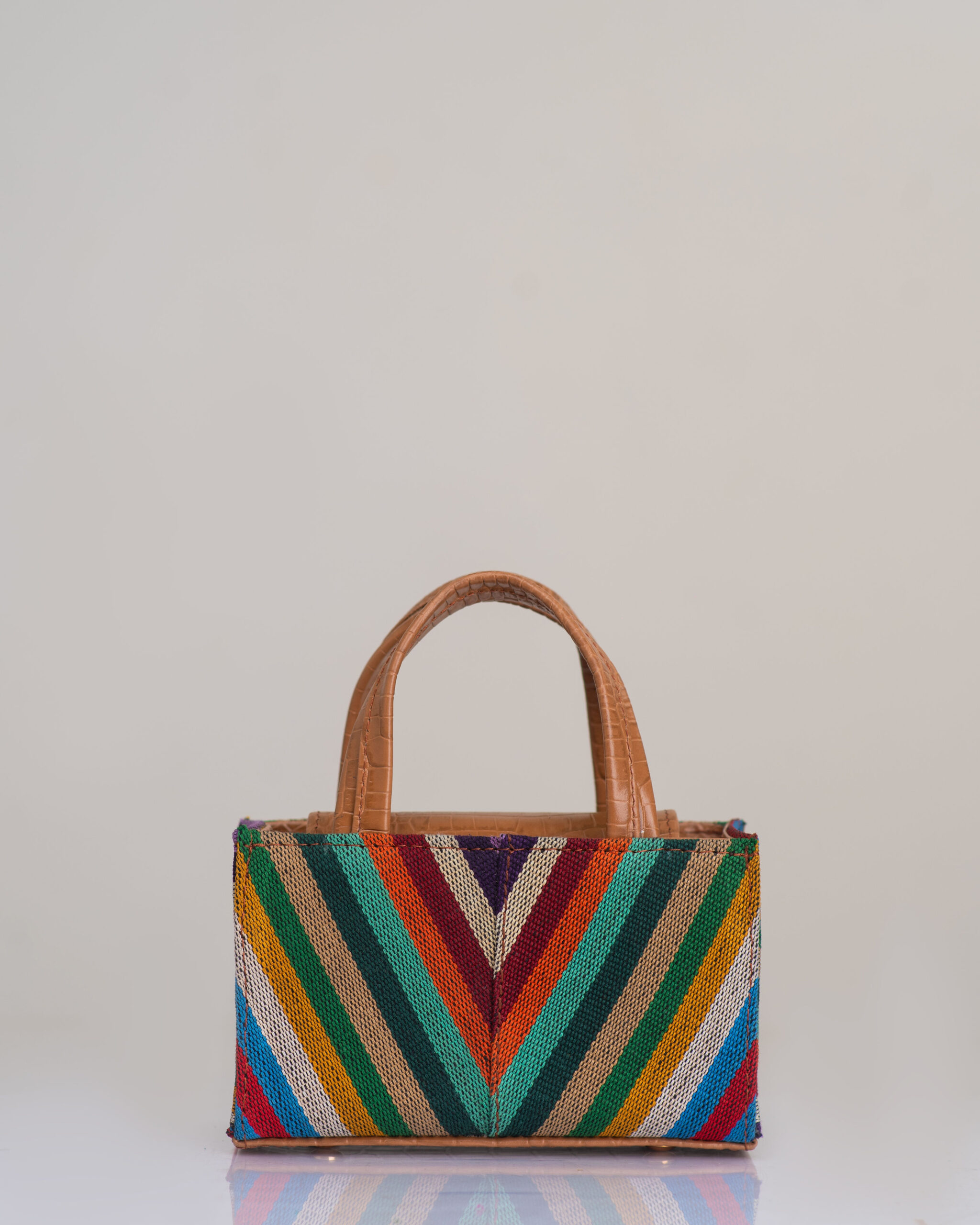 Ella Micro Tote – Aso Oke Leather Bag Ella Micro Tote – Aso Oke Leather Bag