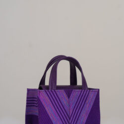 Ella Micro Tote – Aso Oke Leather Bag