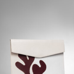 Emma Envelope Clutch – White