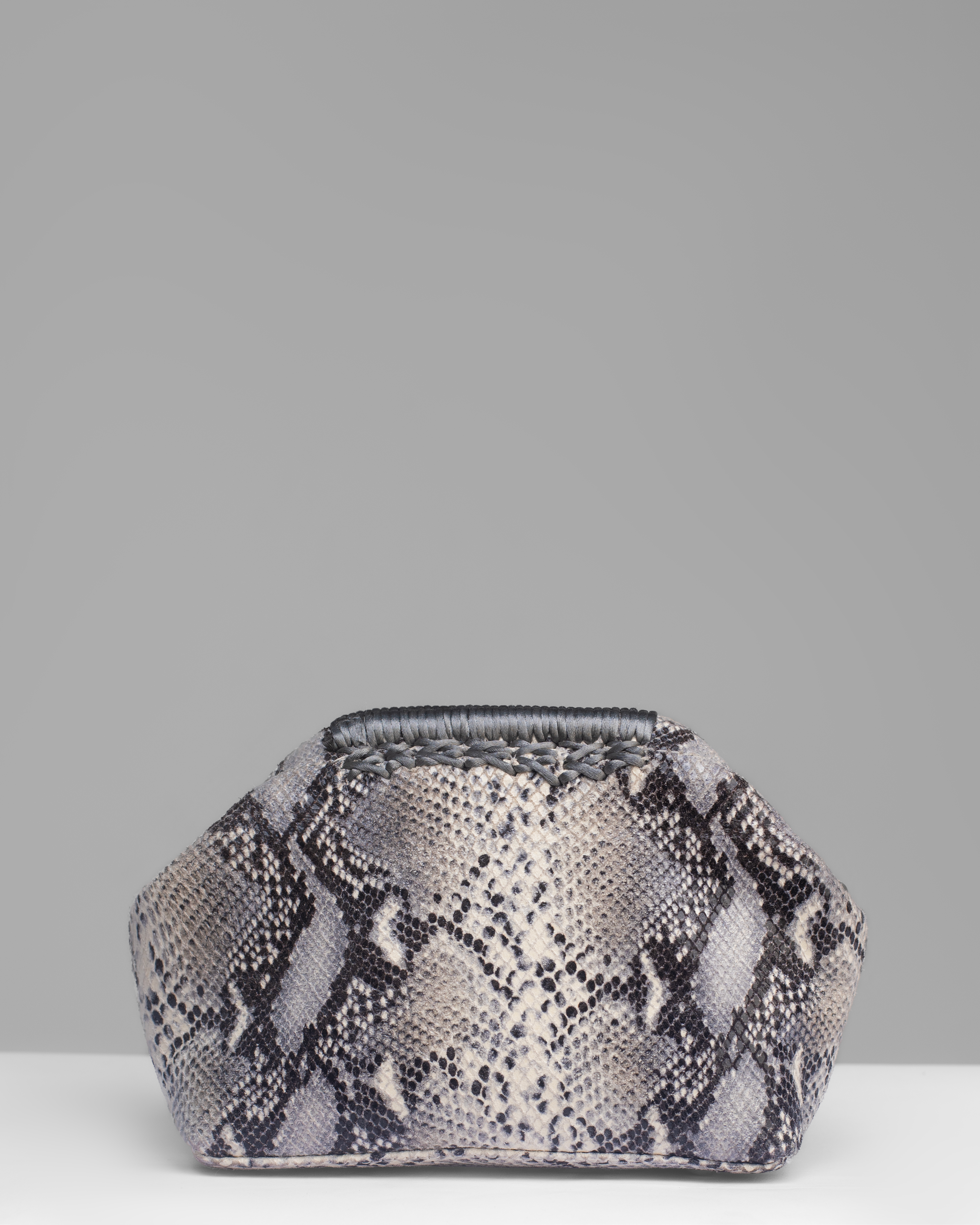 The Lima Clutch – Metallic Snake Print Leather The Lima Clutch – Metallic Snake Print Leather