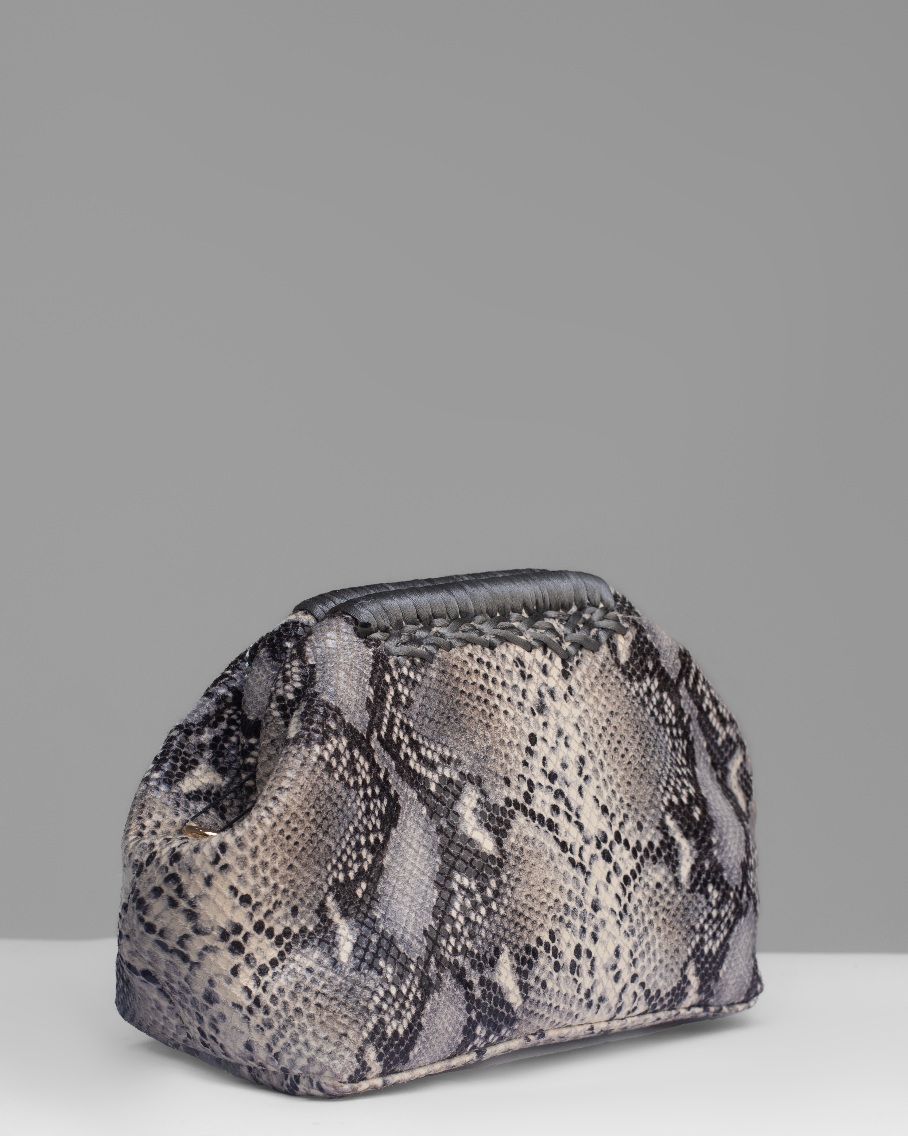The Lima Clutch – Metallic Snake Print Leather The Lima Clutch – Metallic Snake Print Leather