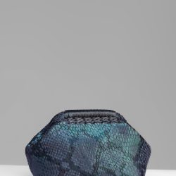 The Lima Clutch - Metallic Blue