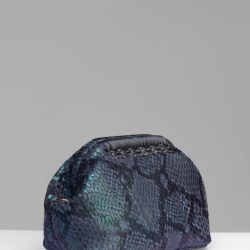 The Lima Clutch - Metallic Blue